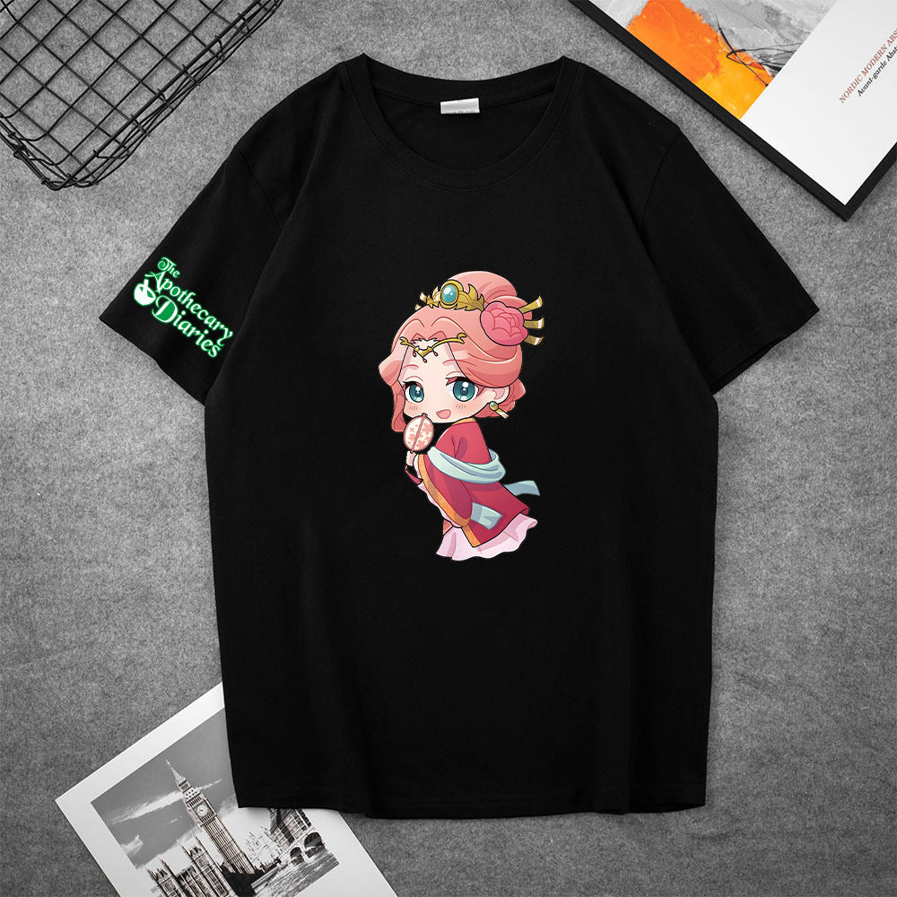 Trendy Girl's Anime Short Sleeve T-Shirt