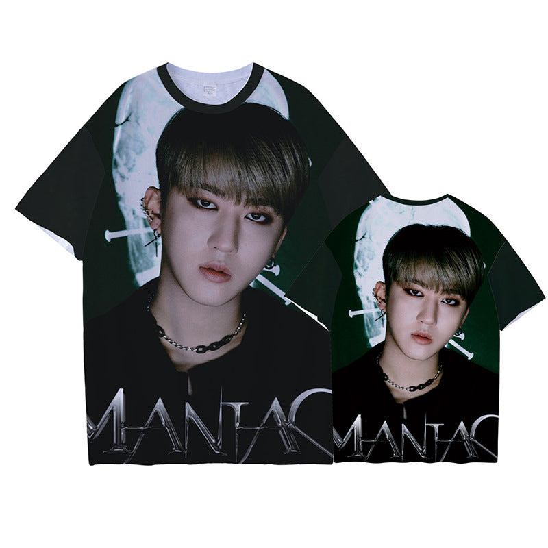 Trendy Kpop 3D Printed Short-sleeved T-shirt