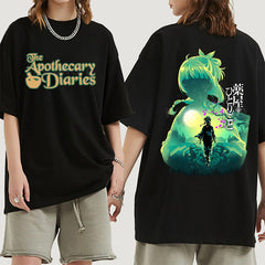 Girl's Anime Round Neck Loose T-shirt