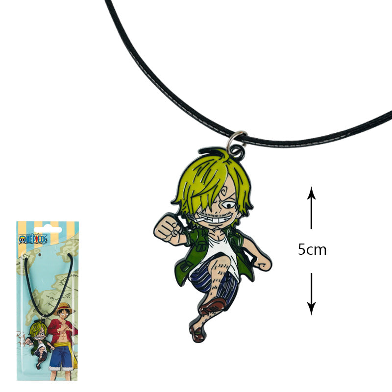 Cute Luffy Necklace Keychain Pendant