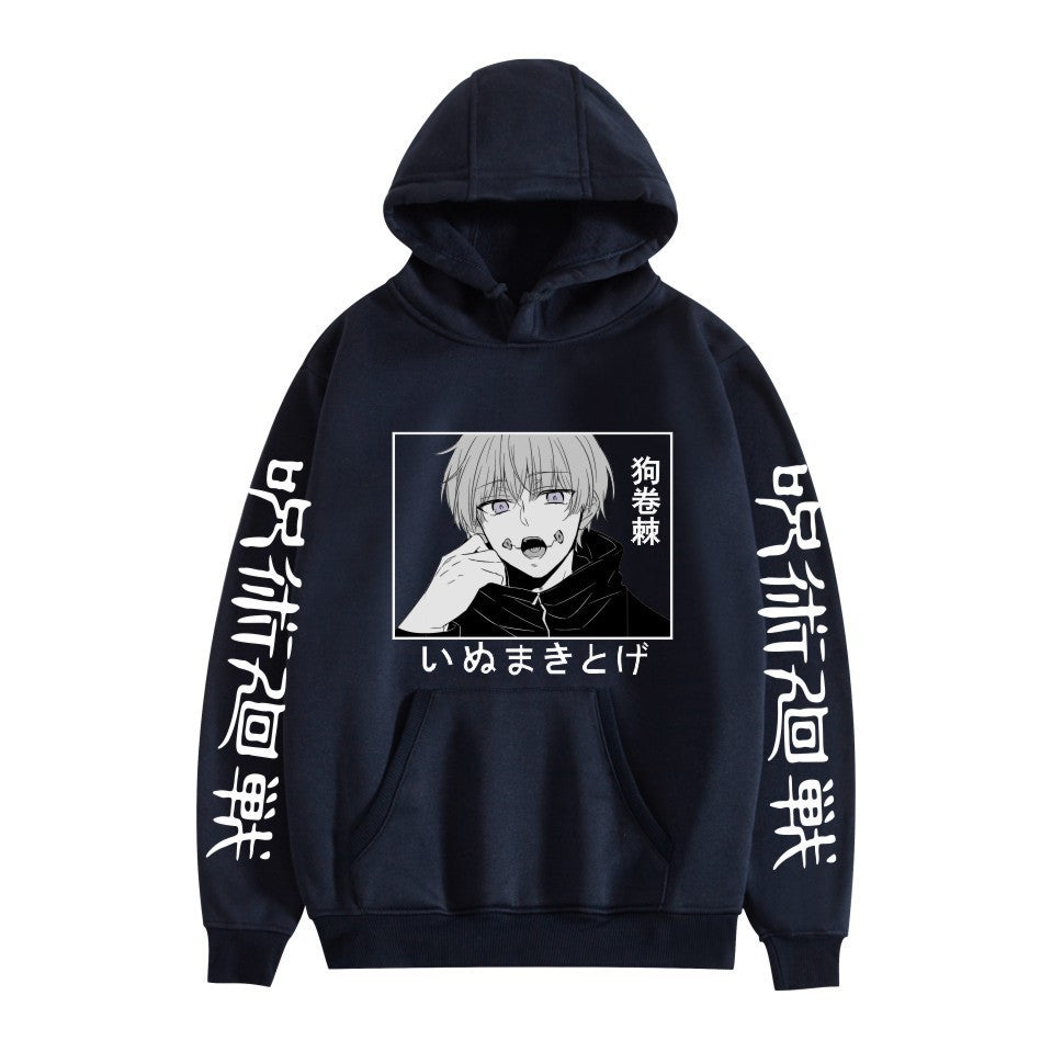 Unisex Anime Graphic Printed Pullover Hoodie