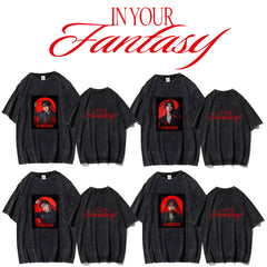 KPOP Album Poster Print Washed T-shirt