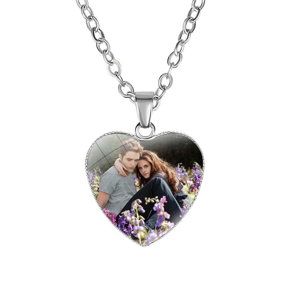 Twilight Heart Pendant Necklace
