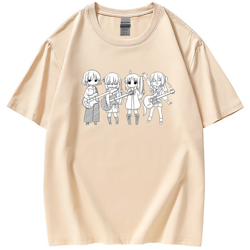 Unisex Casual Anime Short-sleeved Loose T-shirt