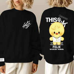 SKZ THIS & THAT Printed Crew Neck Sweatshirt
