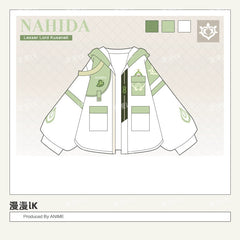Casual Game Nahida Cosplay Coat Skirt Set