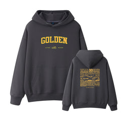 JUNGKOOK Album GOLDEN Loose Pullover Hoodie