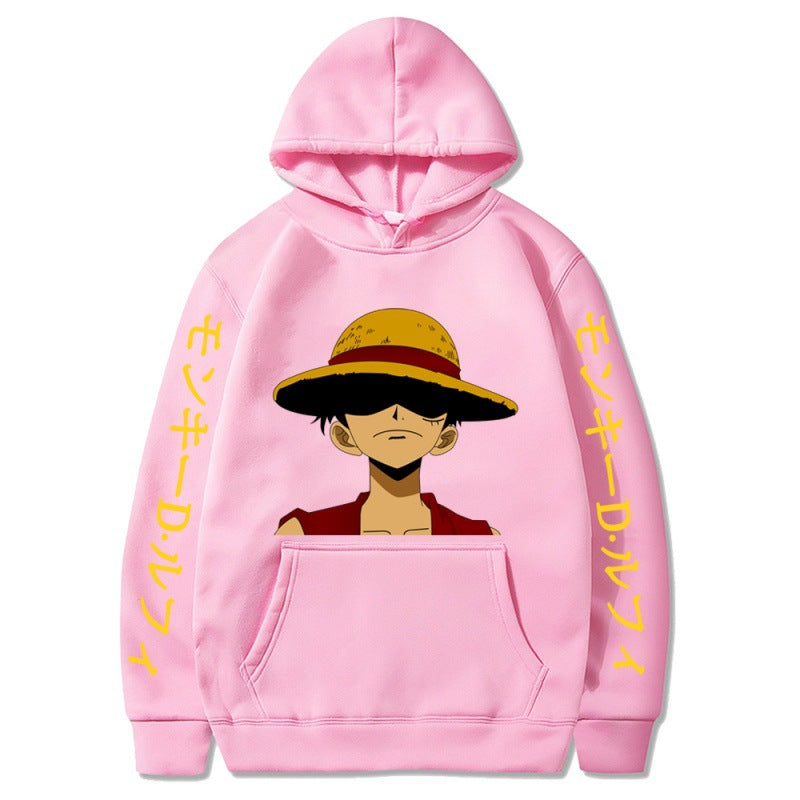 Unisex Monkey D. Luffy Printed Casual Hoodie