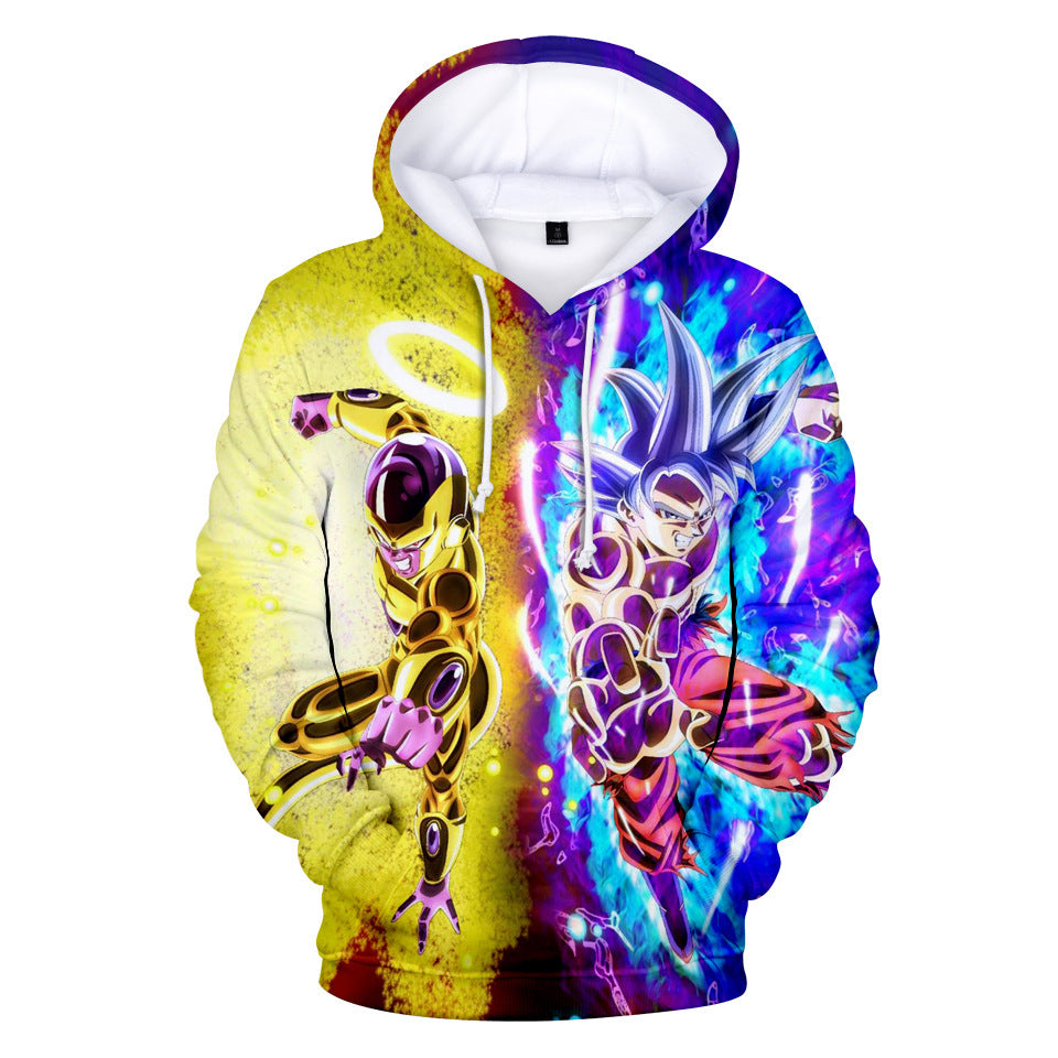 Unisex Anime 3d Color Print Pullover Hoodie