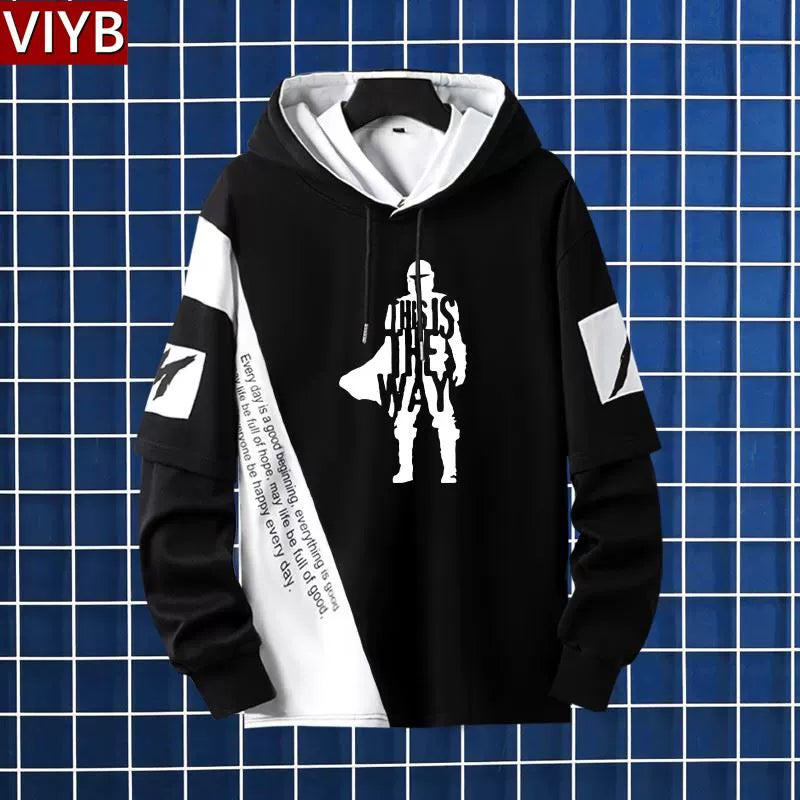 Men's The Mandalorian Print Hooded Jacket