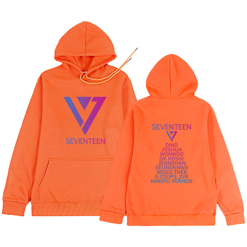 Trendy Kpop Logo Printed Casual Hoodie