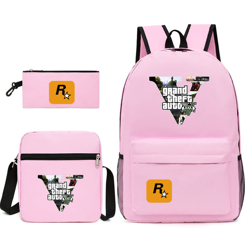 Leisure Game Printed School Backpack