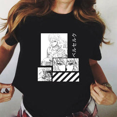 Unisex Anime Loose Short Sleeve T-shirt