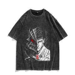 Vintage Anime Washed Short-sleeved T-shirt