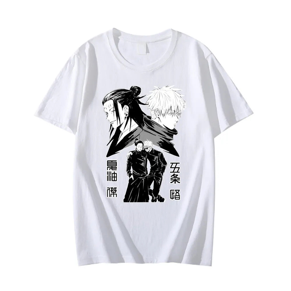 Versatile Anime GOJO Crew Neck Short-sleeved T-shirt