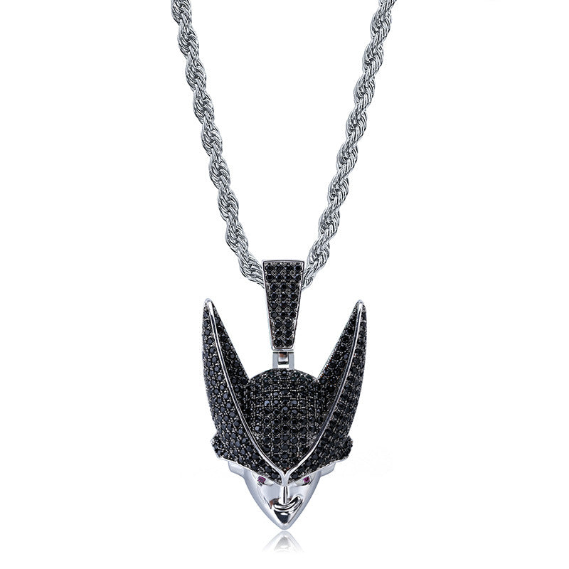 Trendy Anime Pendant Inlaid Zircon Necklace