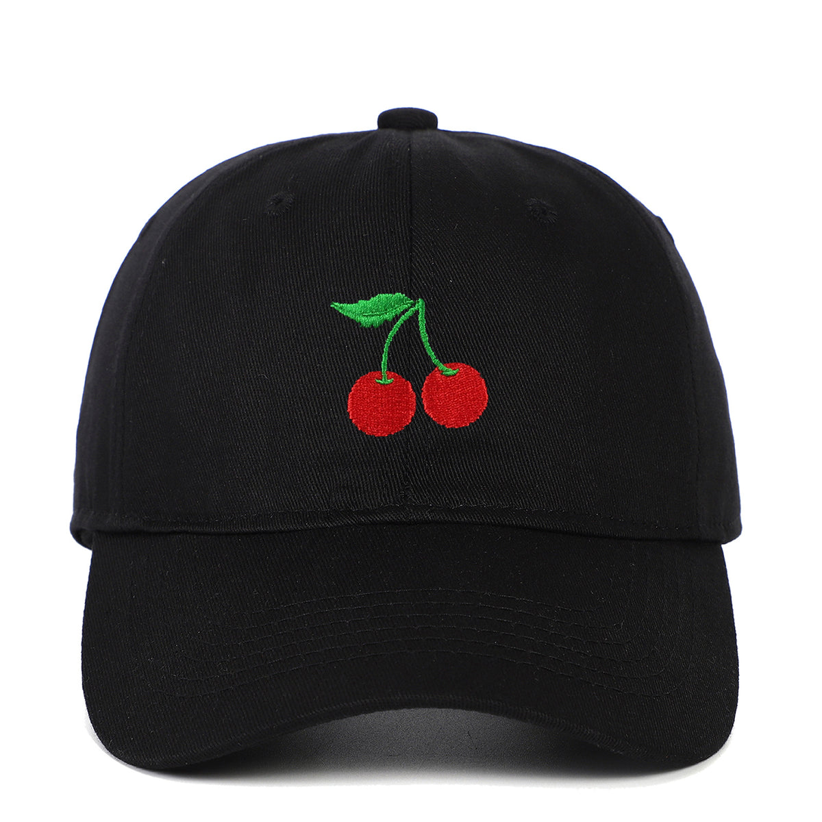 Cherry Embroidered Baseball Cap