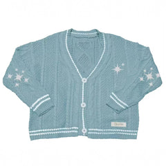 Taylor OPALITE Embroidered Sky Blue Cardigan