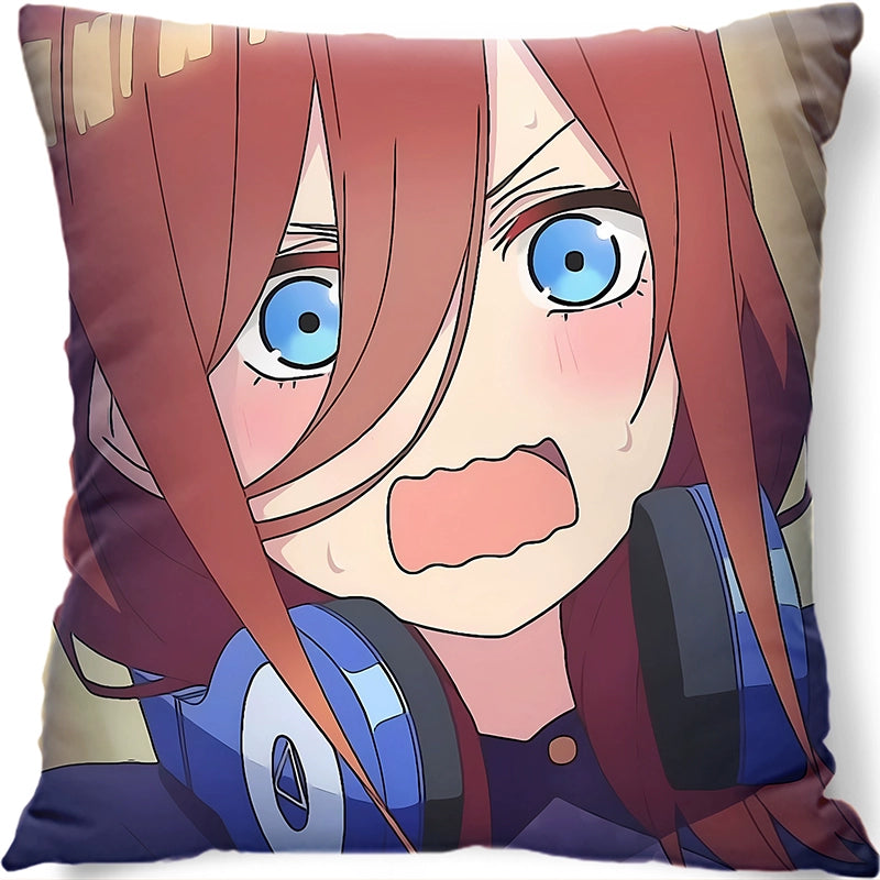 Nakano Anime Throw Pillow