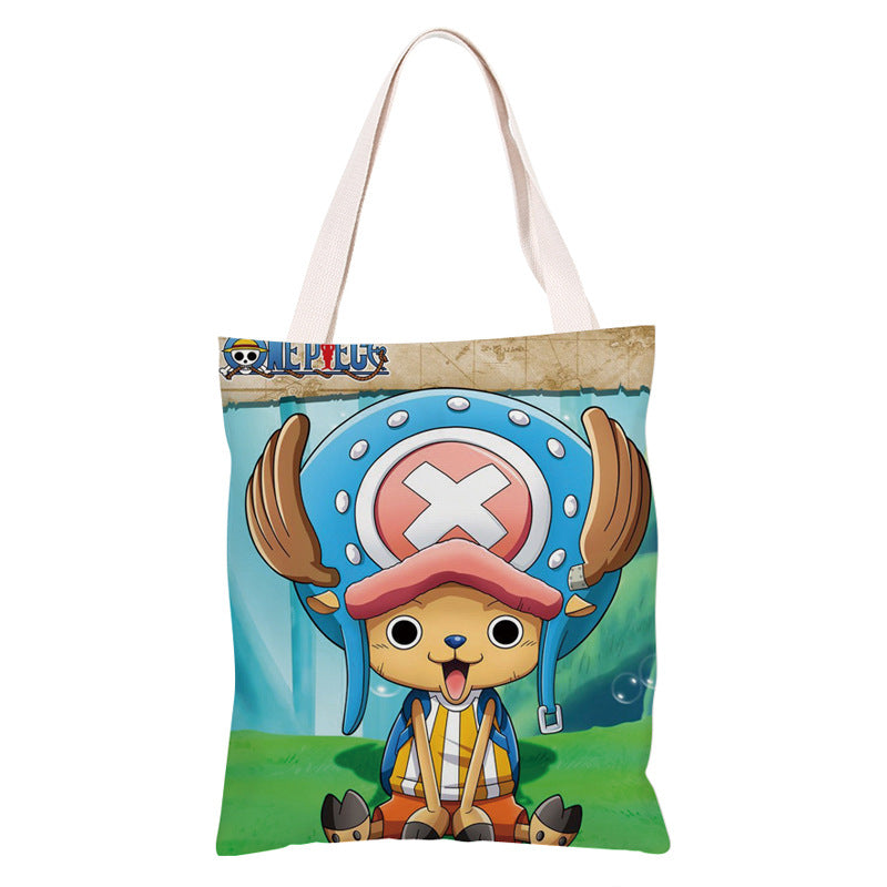 Trendy Anime Canvas Shoulder Bag