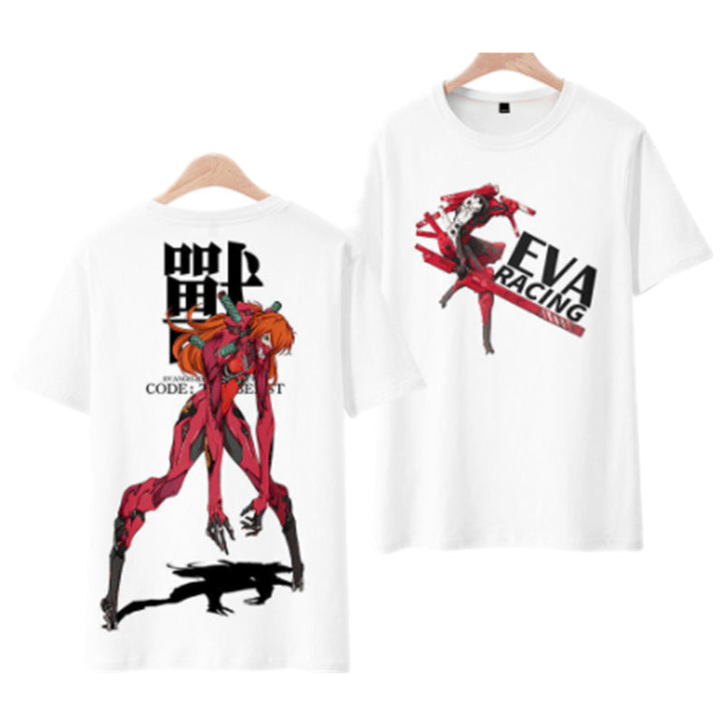 Cool Anime Eva Cosplay Digital Print T-Shirt