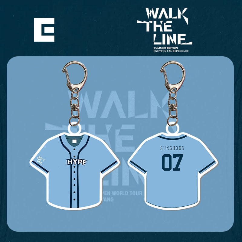 EN "WAIL THE LINE" Double-sided Keychain Pendant