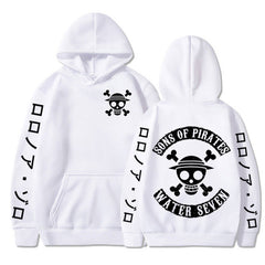 Unisex Sons of Pirates Print Loose Hoodie