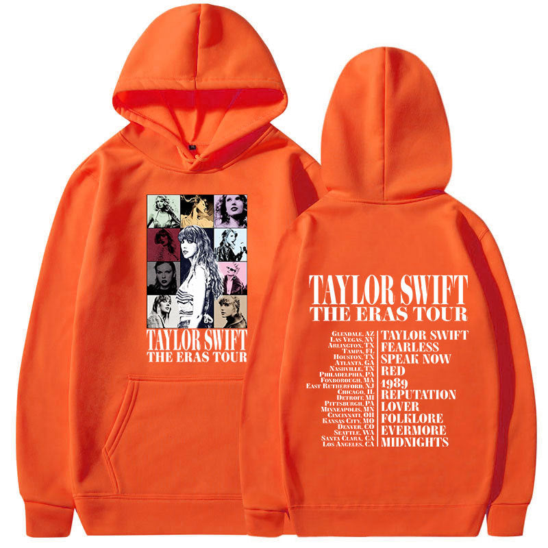 Casual Unisex Taylor Letter Loose Hoodie