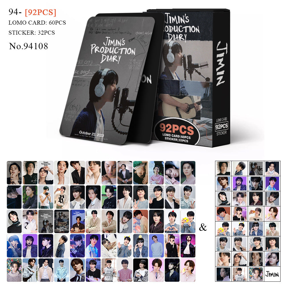 92PCS JIMIN Arirang Album Photocard Sticker