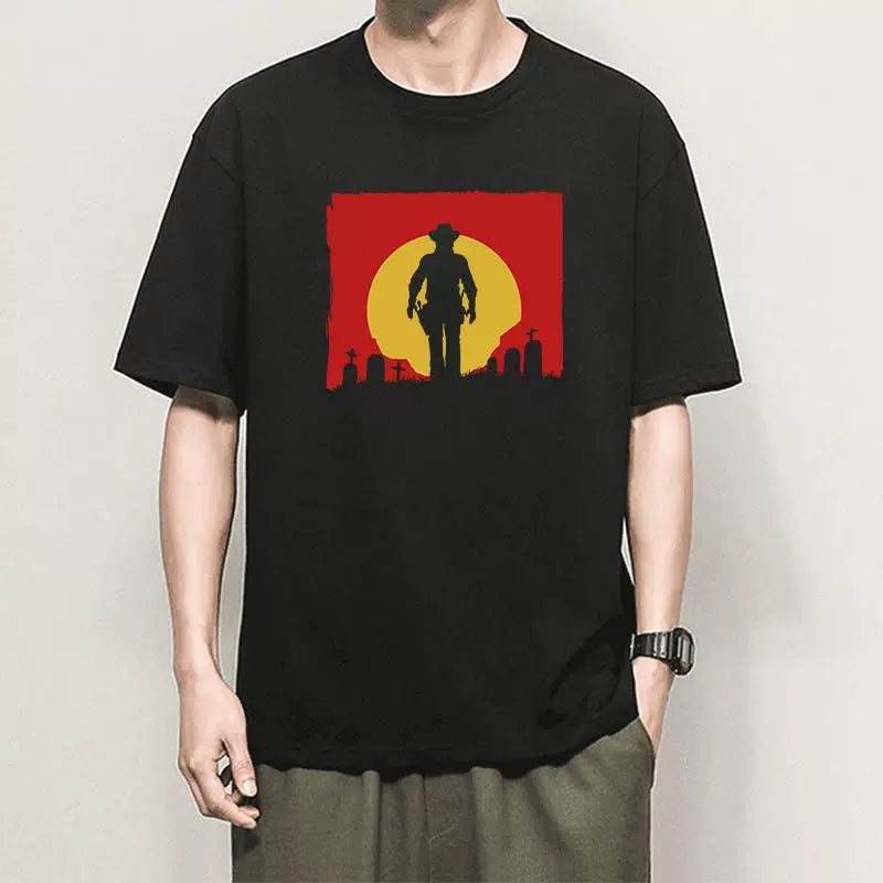 Trendy Game Graphic Print Short Sleeve T-shirt