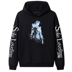 Unisex Anime Pattern Printed Pullover Hoodie