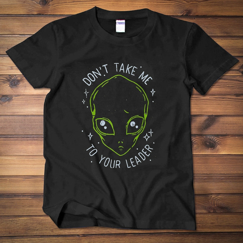 Unisex Flash Vibe Alien Print Cotton T-shirt