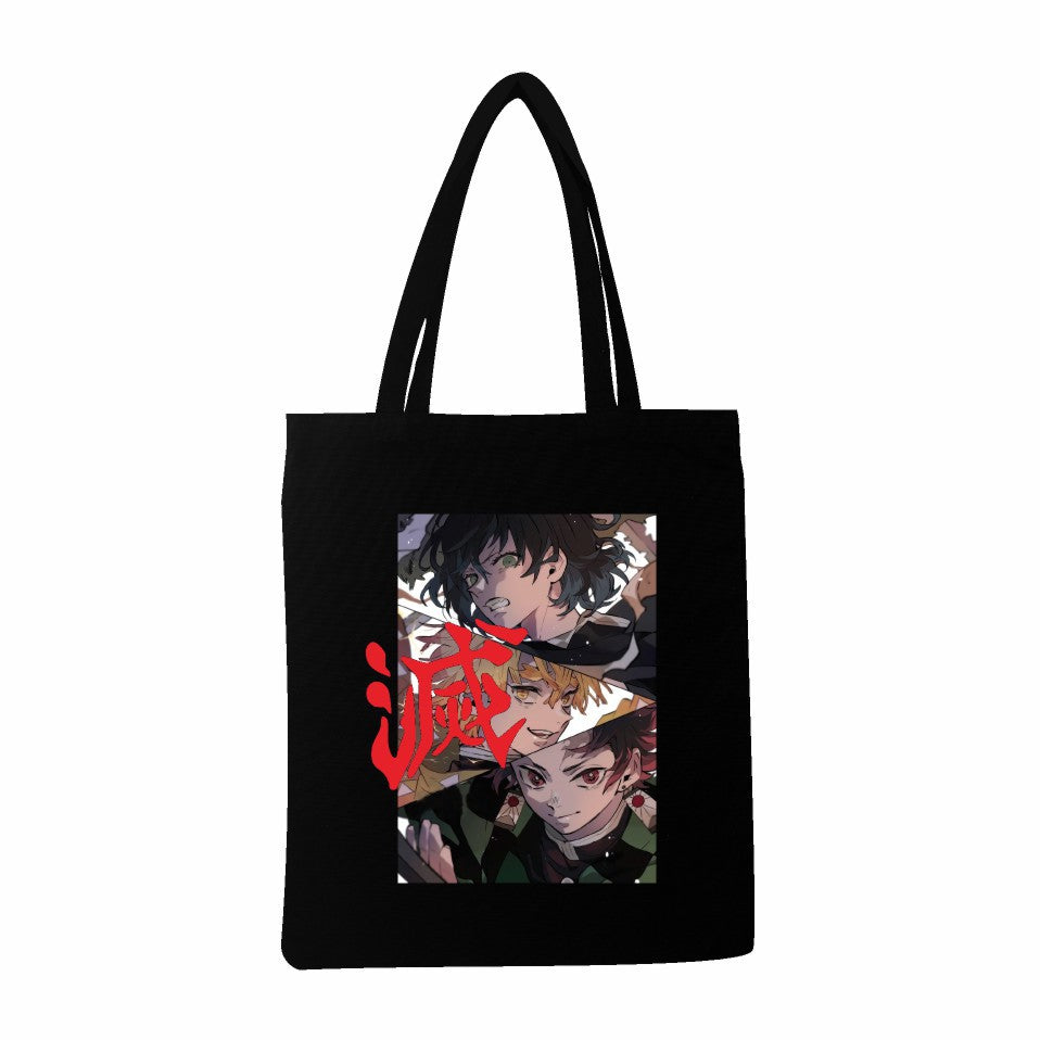 Leisure Anime Print Shoulder Tote Bag