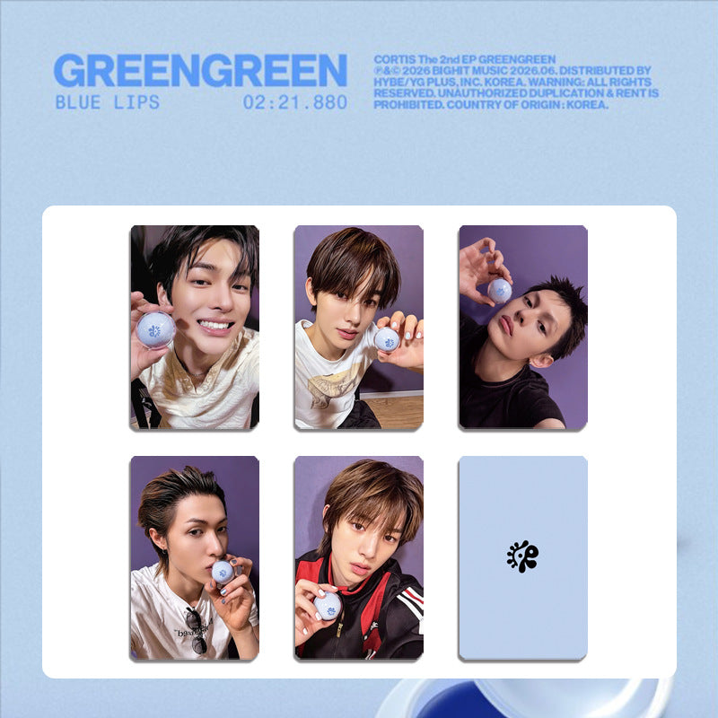 "GREENGREEN" Blue Lips Photocard Limited Edition