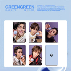 "GREENGREEN" Blue Lips Photocard Limited Edition
