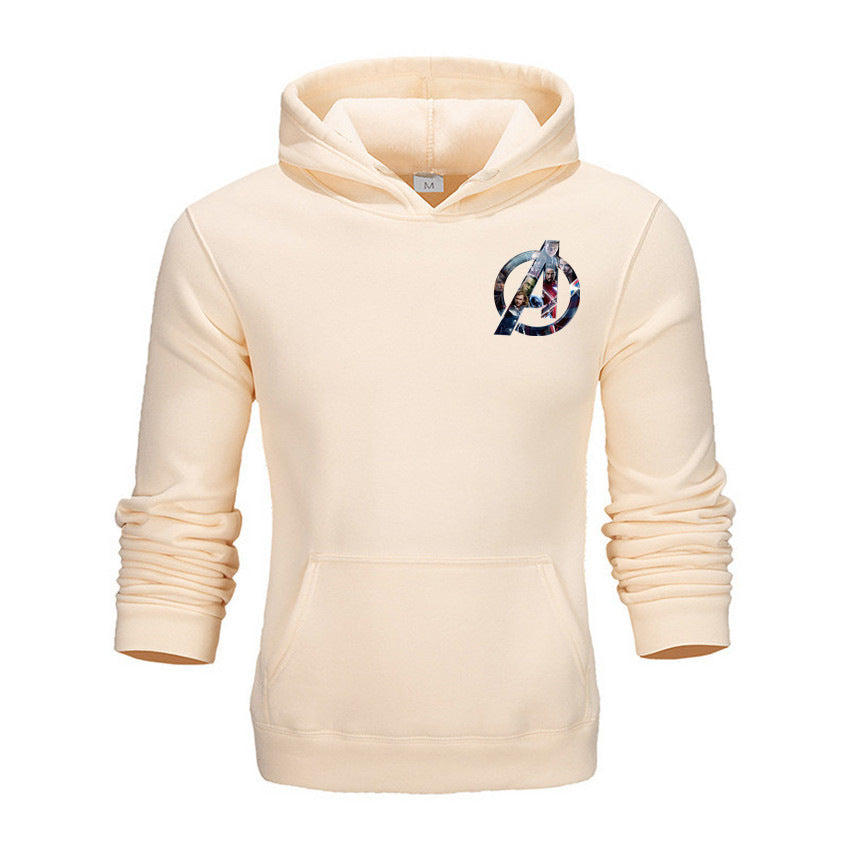 Trendy Avengers Printed Men's Loose Hoodie
