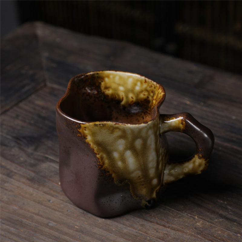 Retro Ceramic Irregular Pottery Mug