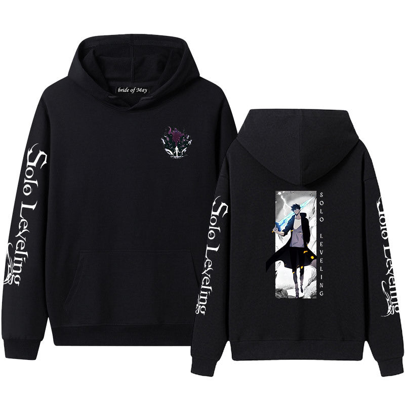 Unisex Anime Printed Pullover Hoodie