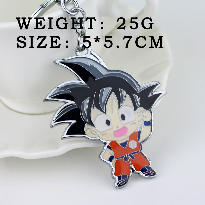 Goku Anime Keychain Pendant Necklace Badge