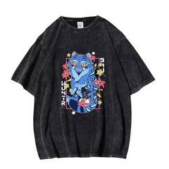 K-POP RUMI Printed Cotton Washed T-shirt