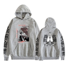 Casual Anime Print Loose Pullover Hoodie