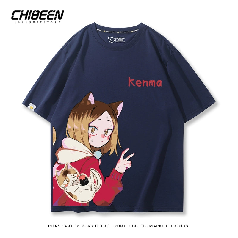 Unisex Kenma Anime Short Sleeve T-Shirt