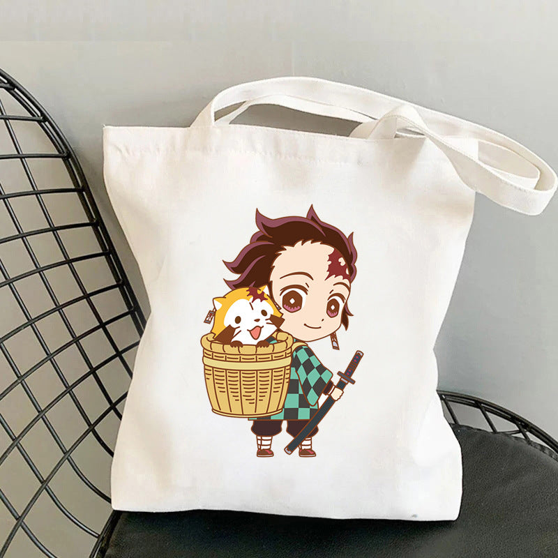 Cute Anime Canvas Handbag