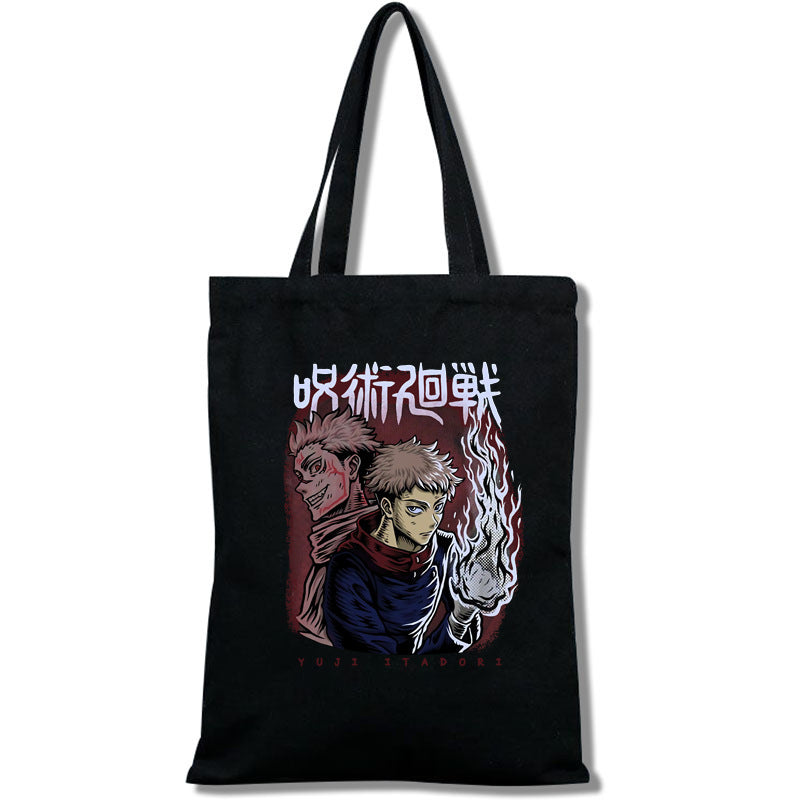 Casual Anime Printed Canvas Shoulder Bag