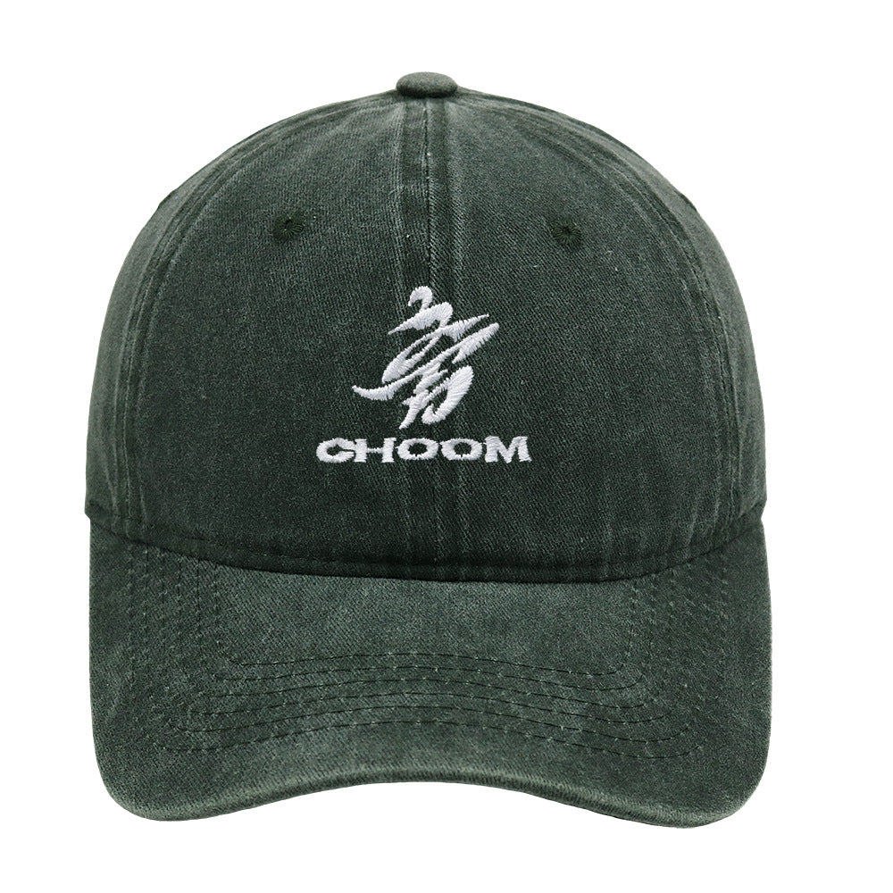 BM CHOOM Embroidery Washed Baseball Cap