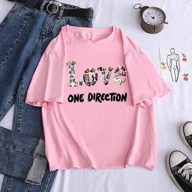 Women's 1D LOVE Crew Neck Short Sleeve T-Shirt