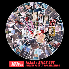 101PCS NM Fe3O4 StickOut Stickers