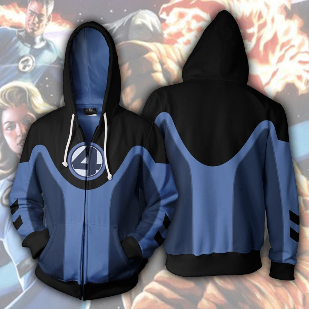 Unisex Fantastic Four 3D Printed Cosplay Hoodie