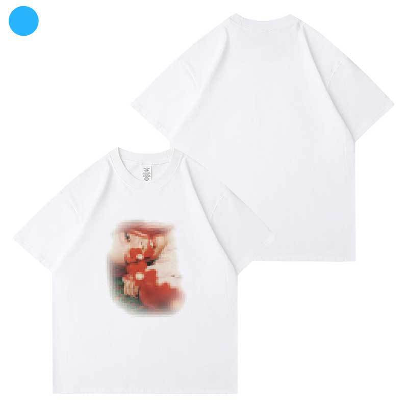 JENNIE Ruby Printed Cotton Short-sleeved T-shirt