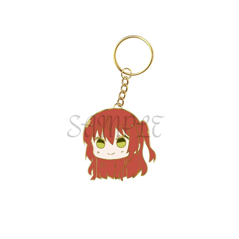 Trendy Anime Keychain Metal Badge